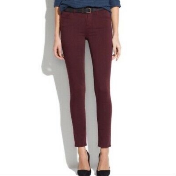 Like new Madewell maroon skinny skinny jeans - Picture 15 of 15